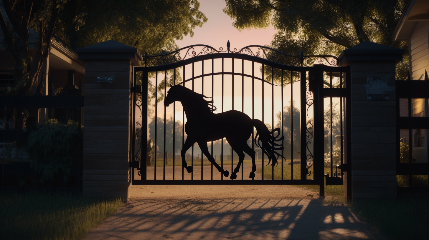 Horse Custom Metal Gate